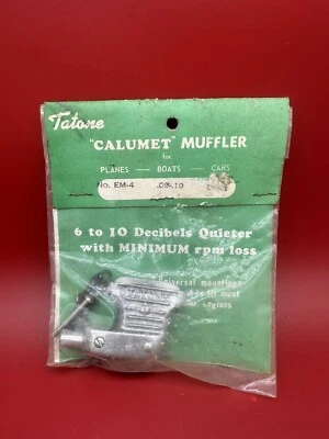 NOS Tatone EM-4 Muffler “Calumet” For Planes,Boats RC Made In USA - Image 1 of 4