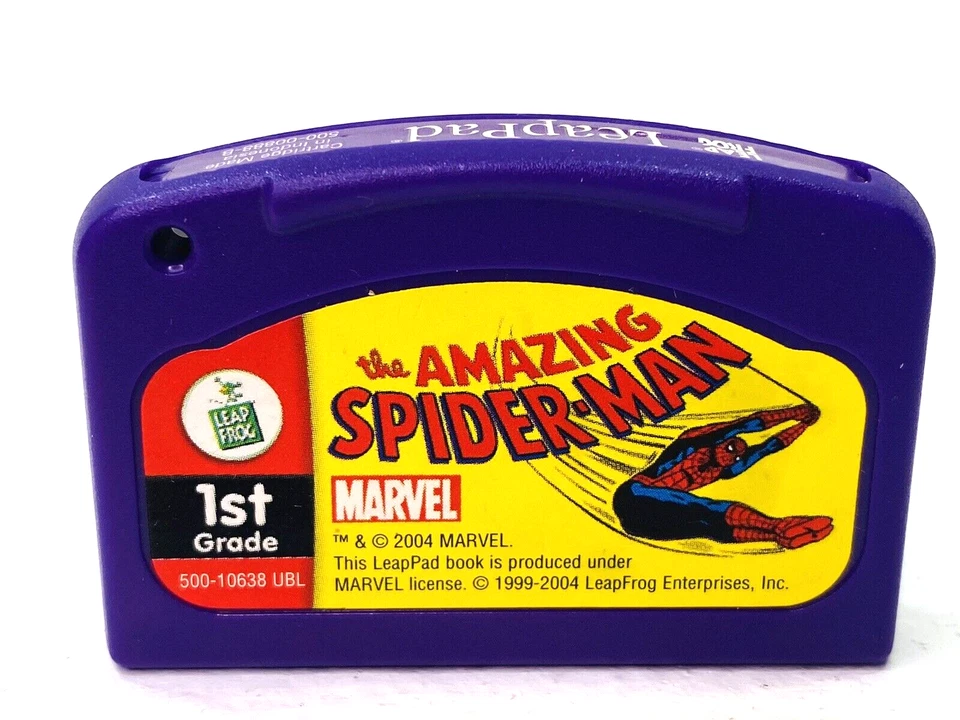 Leap Frog The Amazing Spider-Man 1st Grade Cartridge Only LeapPad Marvel 2004 - Image 1 of 4