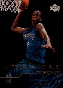2003-04 Upper Deck Minnesota Timberwolves Basketball Card #326 Ndudi Ebi Rookie