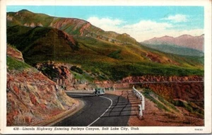 LINCOLN HIGHWAY Parleys Canyon SALT LAKE CITY, Utah UT Postkarte - Bild 1 von 2