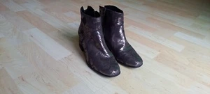 Tamaris Damen Leder Stiefeletten Gr. 38 gold-grau-gemustert, NW! Chic & Selten! - Bild 1 von 8