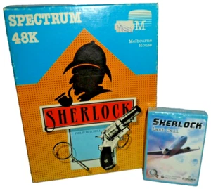 Spectrum 48k Sherlock Holmes Gioco a Cassette (Completo) + Ultima Chiamata Gioco di Carte (Nuovo) - Foto 1 di 12