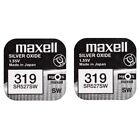 2 x Maxell 319 Silver Oxide SR527SW Watch batteries 1.5V - SR64 V319 SR527W 527