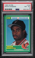 1989 Score Deion Sanders #246 PSA 8 Rookie RC HOF