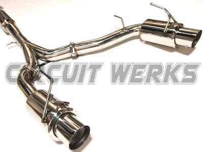 For 350Z Z33 3" Y-Pipe Back Exhaust System Catback w/ Removeable Silencers YP - Image 1 of 4