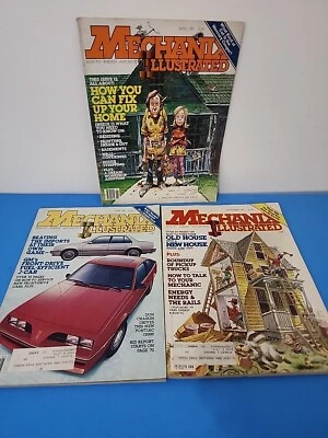 Лот из 3 винтажных иллюстрированных журналов Mechanix апрель май сентябрь 1981 - Изображение 1 из 4