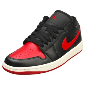 Nike Air Jordan 1 Low Damen Black Red Sneaker Mode - 37.5 EU - Bild 1 von 8
