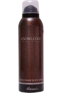 RASASI KNOWLEDGE POUR HOMME DEODORANT SPRAY FOR MEN WITH FREE SHIPPING - 200 ML - Picture 1 of 1