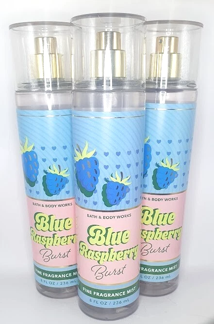 BATH AND BODY WORKS BRUMA CORPORAL RÁFAGA FRAMBUESA AZUL 8 FL OZ CADA UNA (3) Foto 1 de 1