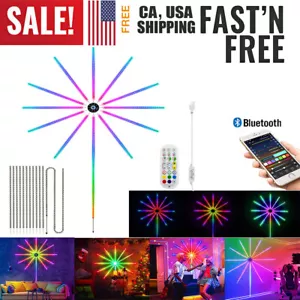 RGB String Strip LED Firework Light Smart Music Sync APP & Remote Timer Control - Picture 1 of 12