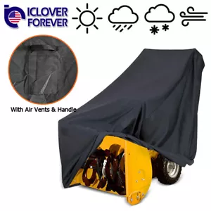 Waterproof Snow Thrower Cover Heavy Duty Two Stage Trap Cover for Universal Fit - Picture 1 of 9