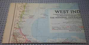 West Indies - National Geographic Map - March 1954 - Imagen 1 de 2