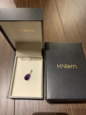 Auténtico collar de amatista de oro blanco de 18 quilates H. Stern con dije de diamantes solamente Foto 1 de 4