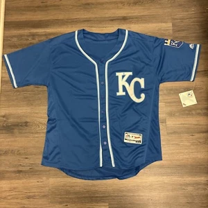 NWT Kansas City Royals Authentic On-Field Majestic Flex Base Jersey Sz 40 - Picture 1 of 7