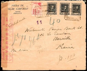 España - Edi o 737+738(3) - Correo certificado por avión de Amposta a Francia - Imagen 1 de 1