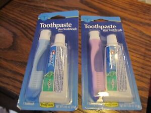 Crest Toothpaste With Toothbrush 0.85 oz (Pack of 2)