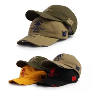 Gorra de béisbol XL 2XL 61~64 cm unisex para hombre Mqum pirata descolorida rasgada sombreros de camionero - Imagen 1 de 11