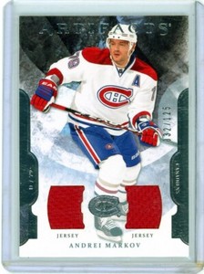 2011-12 UD Artifacts Andrei Markov Dual Jerseys 32/125 Montreal Canadiens