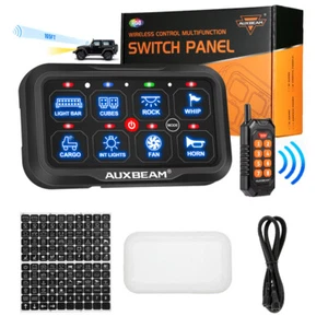 AUXBEAM RC-800 RGB 8 Gang Switch Panel Remote Control Relay System+Stciker+Cover - Picture 1 of 12