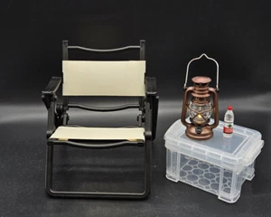 Juego de accesorios de escena de camping caja de silla agua camping luz 1/6 - Imagen 1 de 6