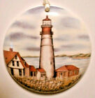SCENIC LIGHTHOUSE BY SEA ROUND BASKET TIE ON - LARGE - NEW -SHOP UNIQUE ITEMS