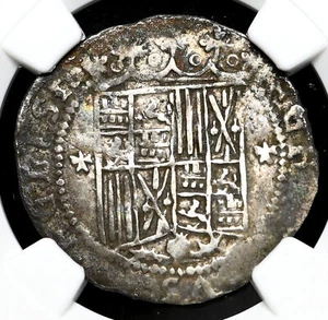 SPAIN. Ferdinand and Isabella, 1474-1504, Silver Real, Granada, NGC VF Details - Picture 1 of 4