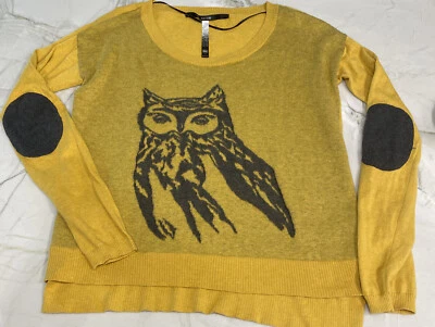 Suéter Kensie Gris Búho en Peso Ligero Amarillo Dorado - Talla Mediana Foto 1 de 4