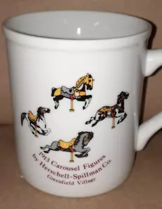 1913 Figuras de carrusel Herschell Spillman de colección taza de café de papel - Imagen 1 de 9