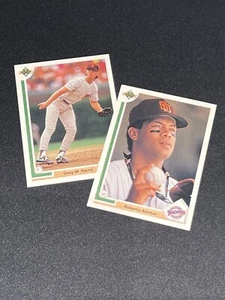 1991 Upper Deck Card Lot #335 Roberto Alomar & #489 Greg W. Harris - Padres - Picture 1 of 5