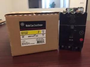 Interruptor de circuito TEY325 GE ABB 3 polos 25 amperios 480 voltios atornillado TOTALMENTE NUEVO TEY - Imagen 1 de 7