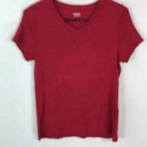 Cherokee Girls Regular V Neck Short Sleeves Pullover Casual Red T Shirt Size XS - Picture 1 of 4