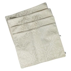 VTG placemats set of 4 Damask Ivory  14"  X 18"  Dated 1999 Holiday Christmas - Picture 1 of 6