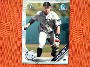 2019 Bowman Draft BD-129 Aaron Schunk - Colorado Rockies (Refractor) - Picture 1 of 2