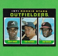 1971 Topps #709 Don Baylor Dusty Baker ROOKIE card Centered SP High# NRMT-