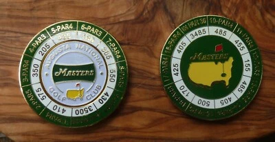 Магнитный маркер мяча The Masters Tournament Wh Augustal держатель NationalYardage - Изображение 1 из 2