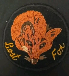 Lost Fox Aufnäher - 3 3/4" rund bestickt Aufnäher Patch - Bild 1 von 4