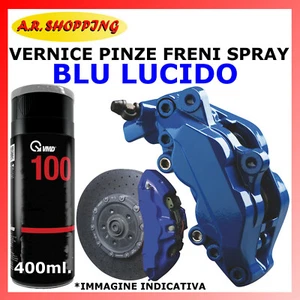 VERNICE SPRAY PER PINZE FRENI BLU LUCIDO ALTA TEMPERATURA AUTO MOTO  - Foto 1 di 1