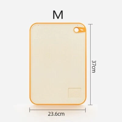 Tabla de cortar doméstica tabla de plástico de doble cara para frutas verduras carne Foto 1 de 4