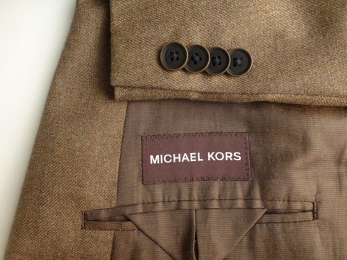 Blazer Michael Kors 46L Marrone Ottime Condizioni Giacca Cappotto Sportivo