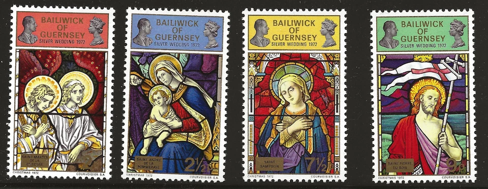 Guernsey Scott #73-76, Singles 1972 Complete Set FVF MNH - Image 1 of 1