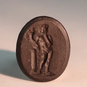 18th C. Wedgwood & Bentley Intaglio of Harpocrates Antique Seal Cameo - Picture 1 of 4