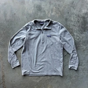 Patagonia Sweater Men's XL Gray 1/4 Zip Long Sleeve Fleece Sweatshirt Pullover - Picture 1 of 8