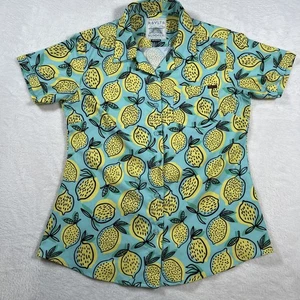 Rsvlts Camicia Uomo Media Limoni Estiva Elasticizzata Leggera Asciugatura Rapida AOP - Foto 1 di 9