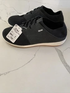Men’s Olukai Makai Ulana Ergo Comfortable Sneakers Shoes US Size 11 Black - Picture 1 of 19