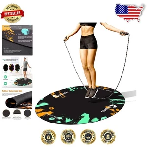 Alfombra antideslizante de cuerda para saltar - ovalada 48x36", durabilidad mejorada para gimnasio en casa - Imagen 1 de 8