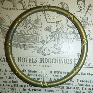 CUA HILL TRIBE - C C C - BRASS BRACELET - Vietnam War - US Special Forces, C.324 - Picture 1 of 5