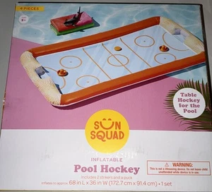 Sun Squad Hydro Hockey Inflatable Pool Game Sets Floating Table Water Toys - Picture 1 of 2
