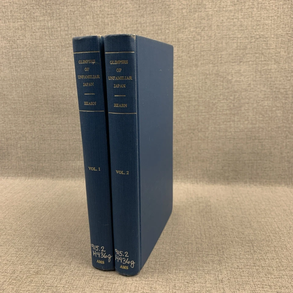 Glimpses of Unfamiliar Japan by Lafcadio Hearn 2 Vol. Set History - Image 1 of 4