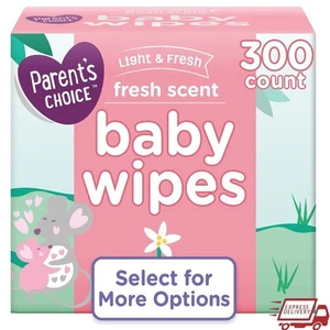 Fresh Scent Baby Feuchttücher 300 Stück Ultra Dicke Hypoallergene Sanfte Tücher Neu - Bild 1 von 10