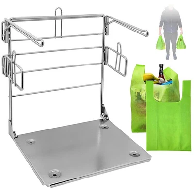 Soporte de plástico para bolsas de supermercado - Soporte para camisetas - Se adapta a 11-1/2" de ancho x 6" de profundidad x 21"... Foto 1 de 4